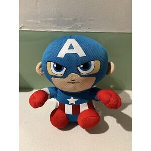 6" TY Beanie Babies Captain America Marvel Plush Stuffed Avengers Toy